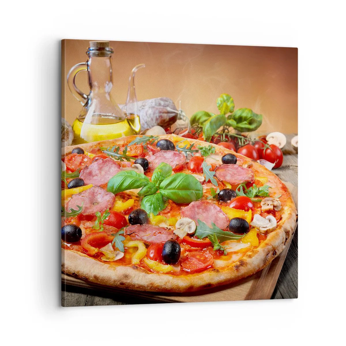 Obraz na plátne - So skutočne talianskou chuťou - 60x60 cm