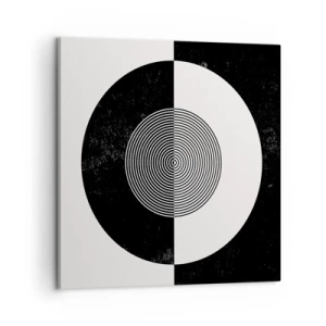 Obraz na plátne - Harmónia v čiernej a bielej - 60x60 cm