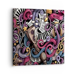 Obraz na plátne - Komplikovaná melódia - 30x30 cm