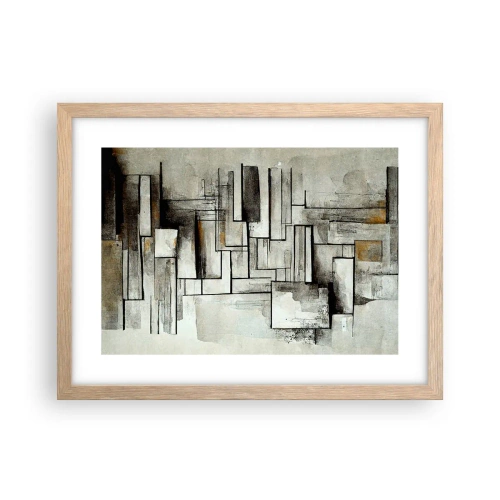 Plagát v ráme zo svetlého duba - Sila jednoduchosti - 40x30 cm