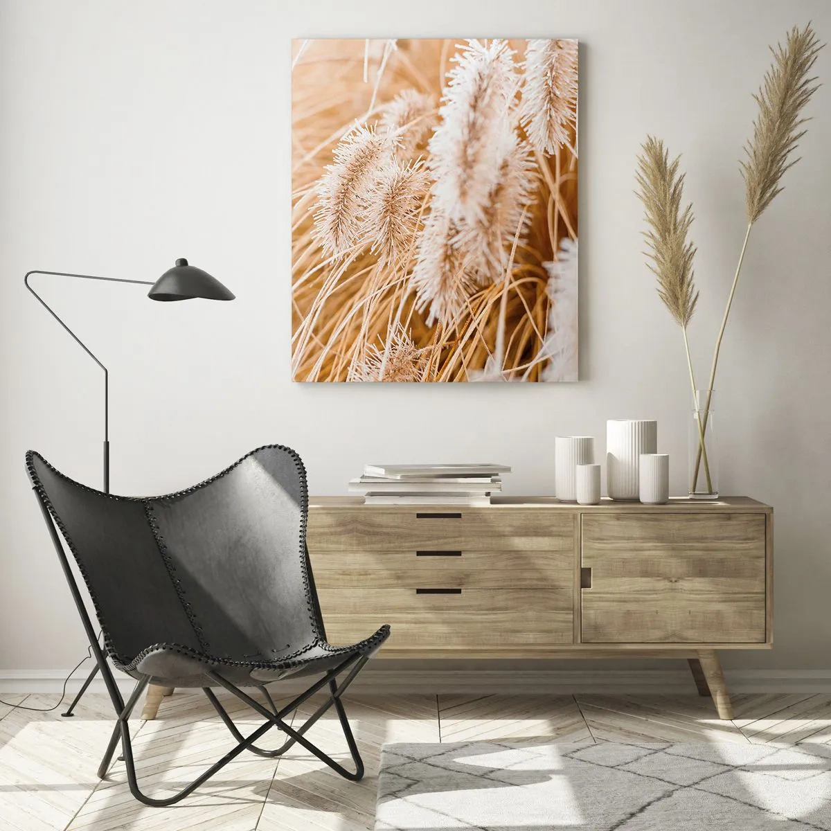 Obraz na skle - Zlaté šušťanie tráv - 50x70 cm