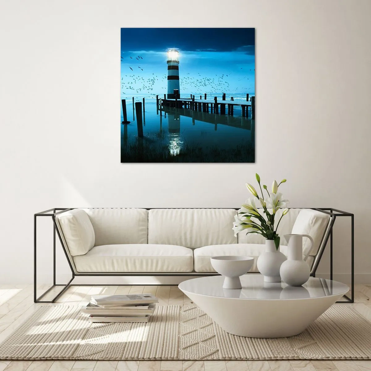 Obraz na skle - A nebojíš sa tmy - 60x60 cm