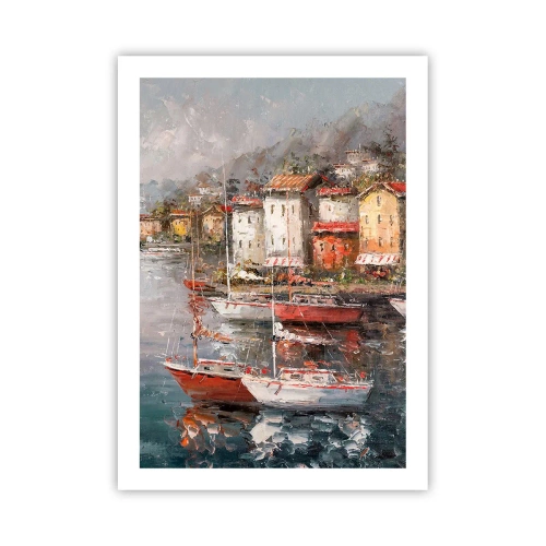 Plagát - Romantický prístav - 50x70 cm