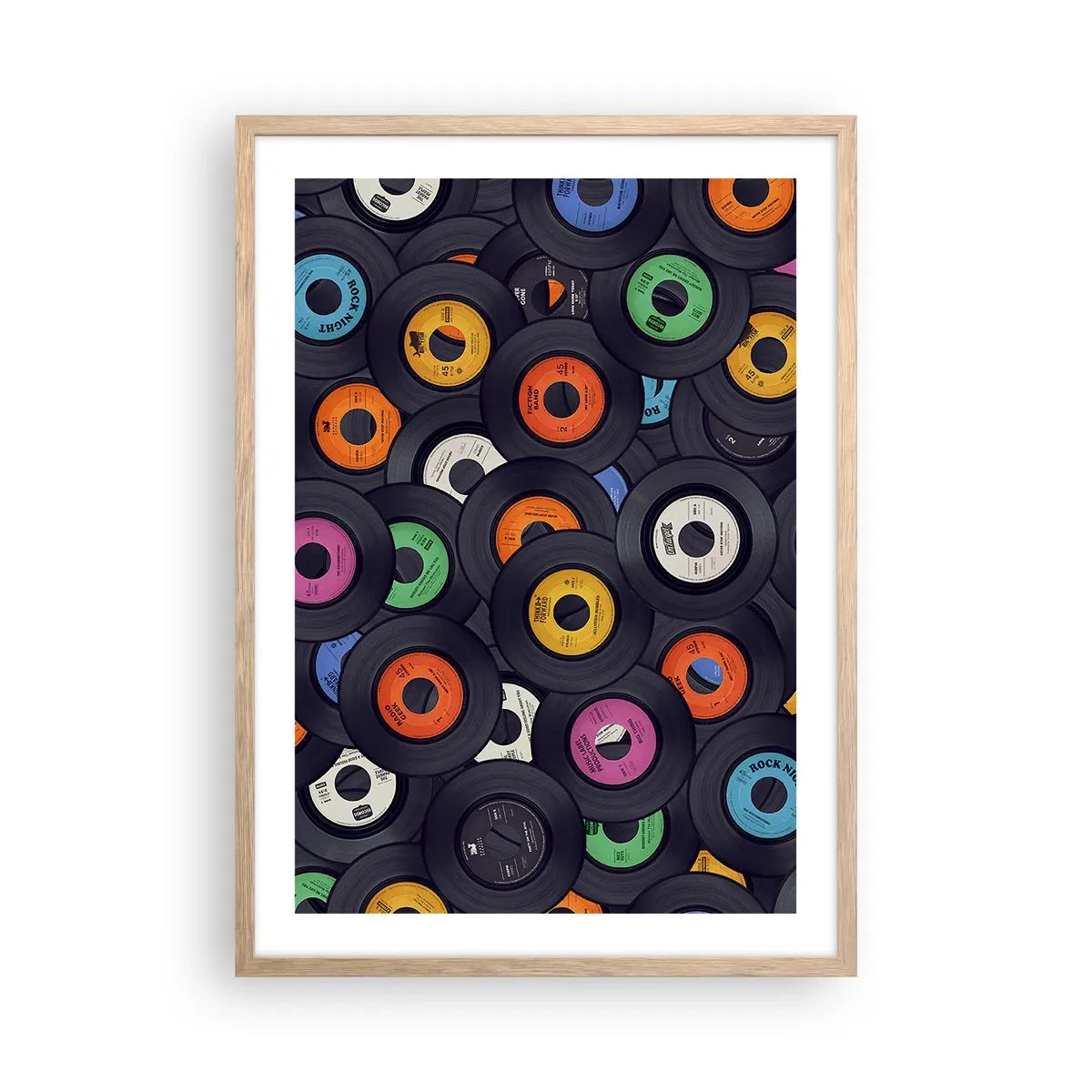 Plagát v ráme zo svetlého duba - Farby klasiky - 50x70 cm