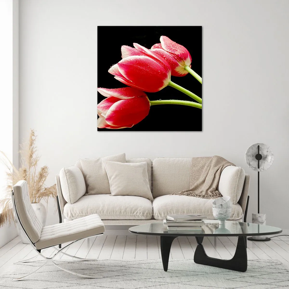 Obraz na skle - Sľub čistej lásky - 70x70 cm