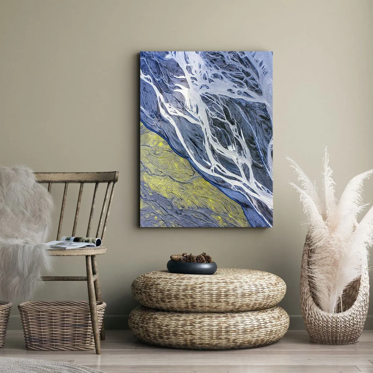 Obraz na plátne - Jaskynné maľby prírody - 50x70 cm