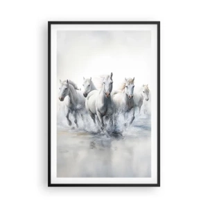 Plagát v čiernom ráme - Biela mágia - 61x91 cm