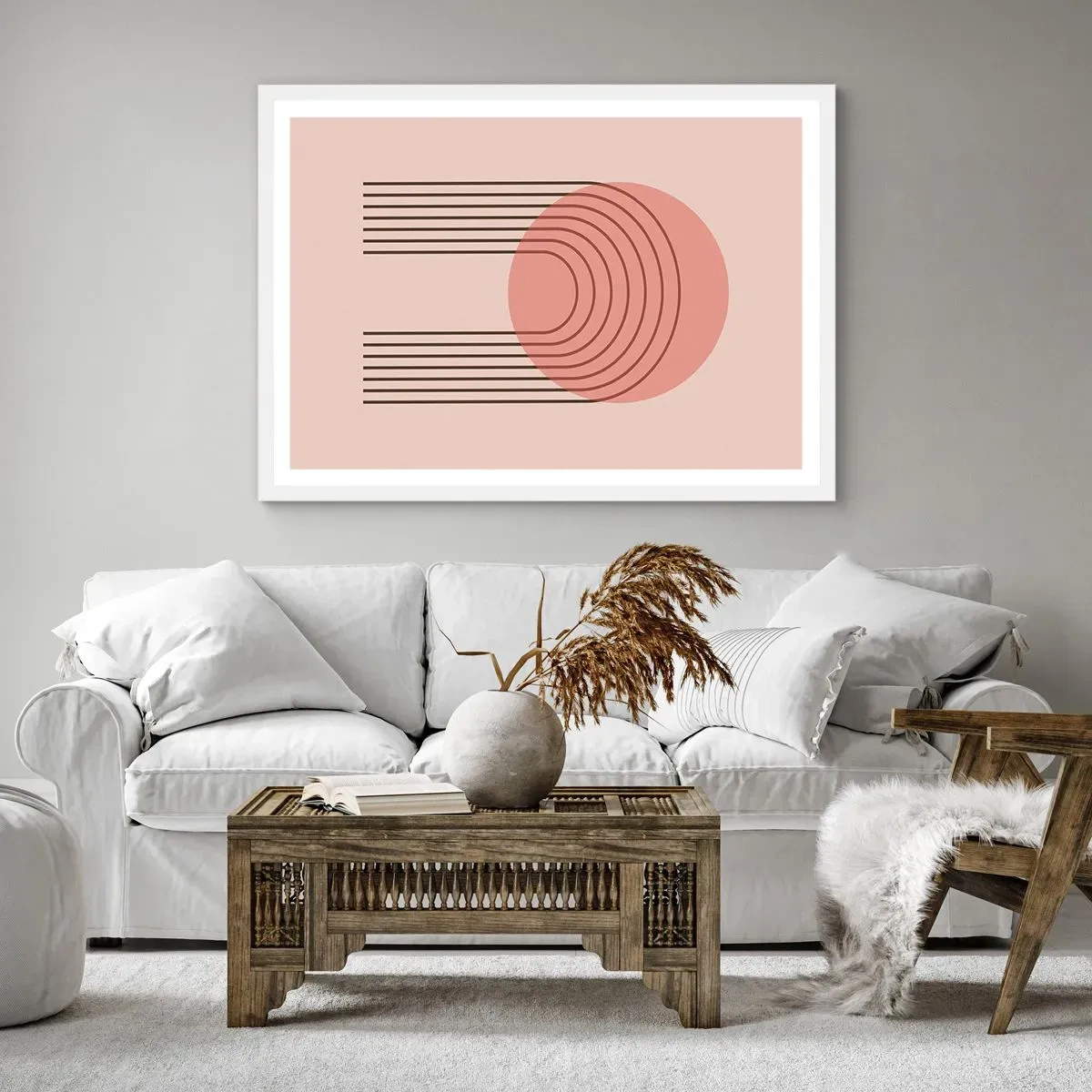 Plagát v bielom ráme - Neodolateľná príťažlivosť - 100x70 cm