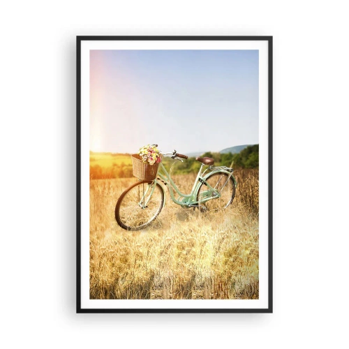 Plagát v čiernom ráme - Chvíľu tu zostanem - 70x100 cm