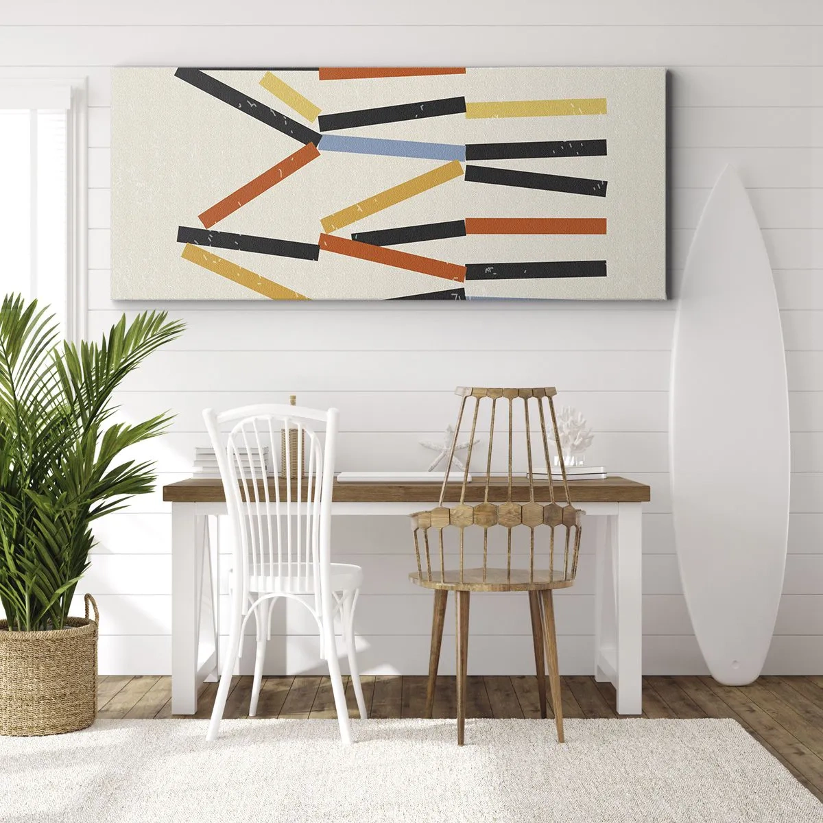 Obraz na plátne - Kompozícia na úrovni - 100x40 cm