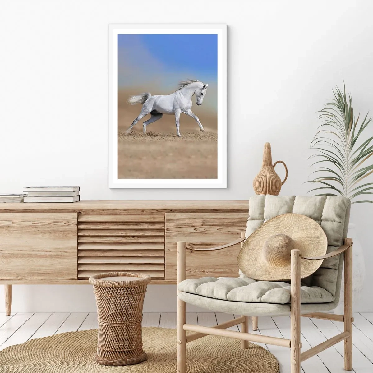 Plagát v bielom ráme - Najkrajšia arabská rozprávka - 70x100 cm