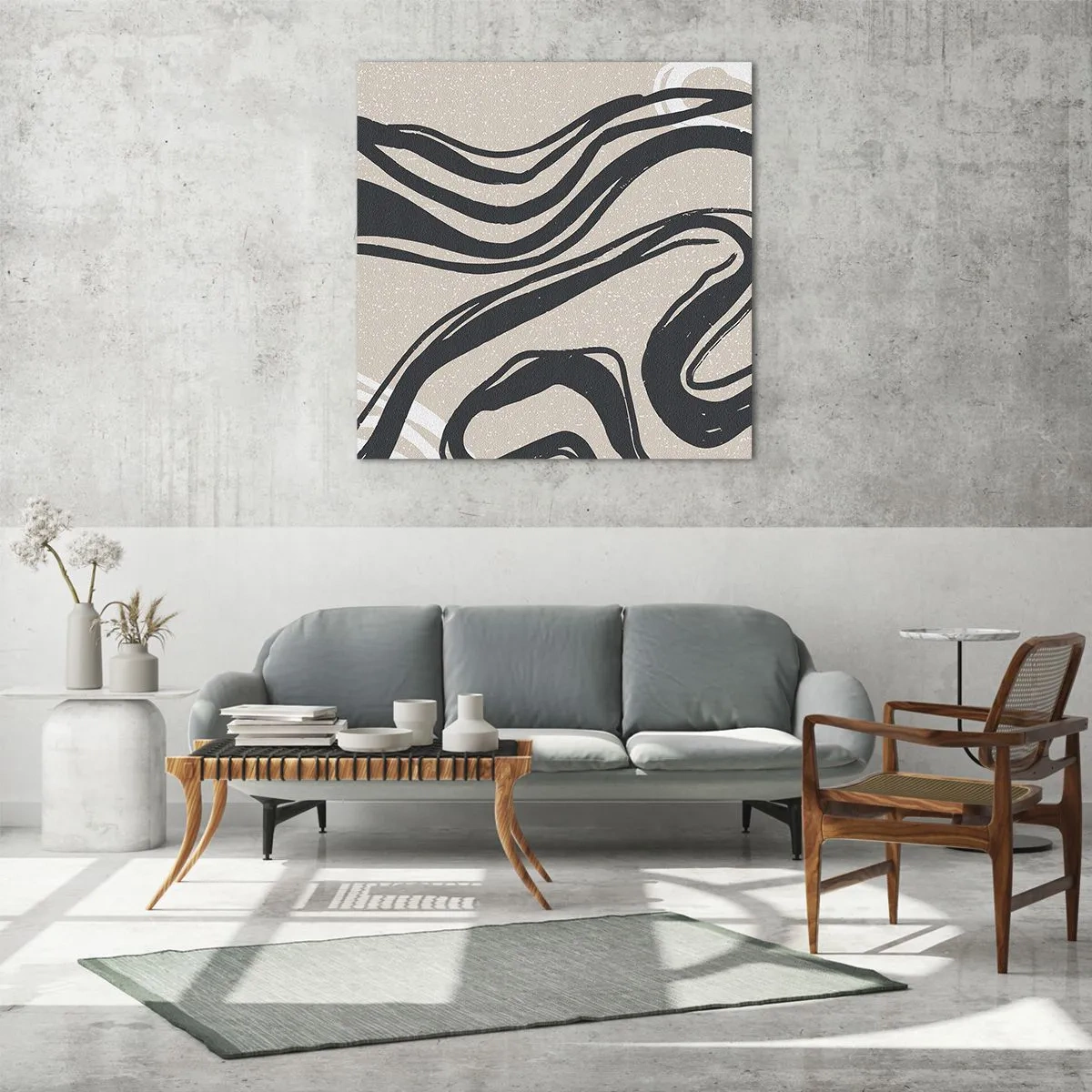 Obraz na skle - Znásobená expresia - 50x50 cm