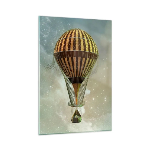 Obraz na skle - Priekopnícke lety - 80x120 cm