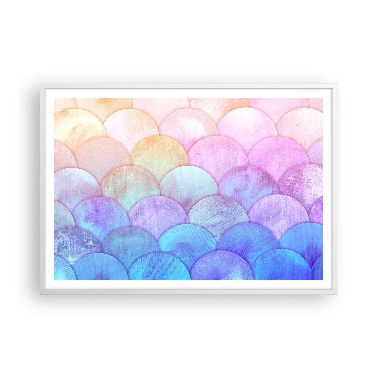 Plagát v bielom ráme - Perleťová šupina - 100x70 cm