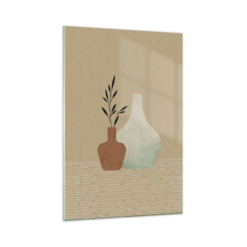 Obraz na skle - Váza a jej myšlienka - 80x120 cm