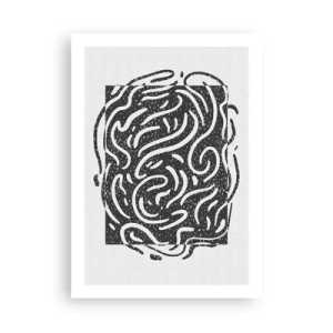 Plagát - Abstrakcia: tanec radosti - 50x70 cm