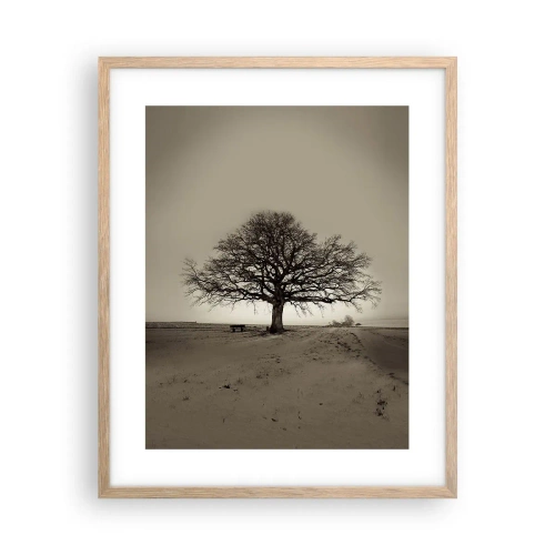 Plagát v ráme zo svetlého duba - Odtiaľ až do večnosti - 40x50 cm