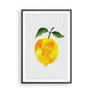 Plagát v čiernom ráme - Ako spoznať chuť slnka - 61x91 cm