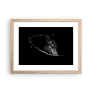 Plagát v ráme zo svetlého duba - Čierny knieža - 40x30 cm