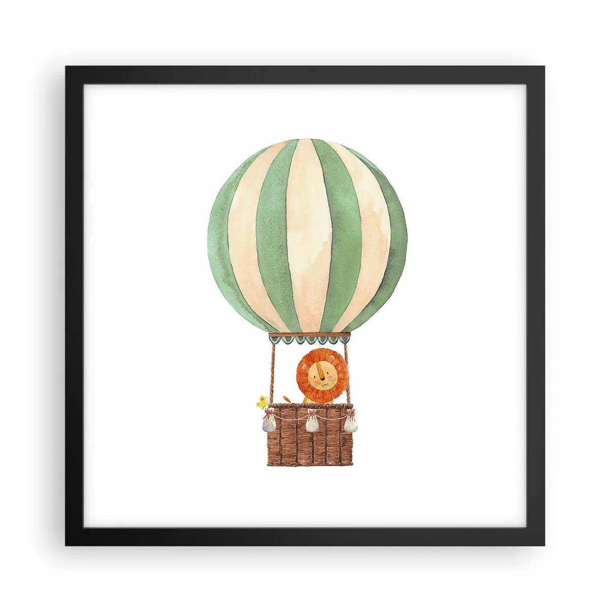 Plagát v čiernom ráme - Leonove cesty - 40x40 cm