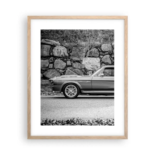 Plagát v ráme zo svetlého duba - Legenda 60. rokov - 40x50 cm