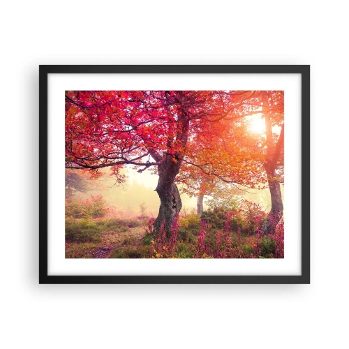 Plagát v čiernom ráme - Šialenstvo rozkvetu - 50x40 cm