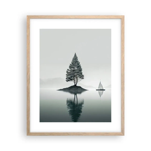 Plagát v ráme zo svetlého duba - Snívanie - 40x50 cm