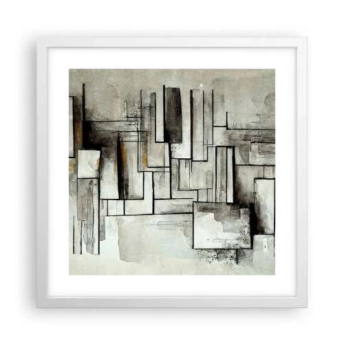 Plagát v bielom ráme - Sila jednoduchosti - 40x40 cm