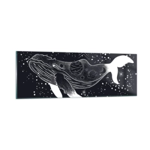 Obraz na skle - V oceáne vesmíru - 90x30 cm