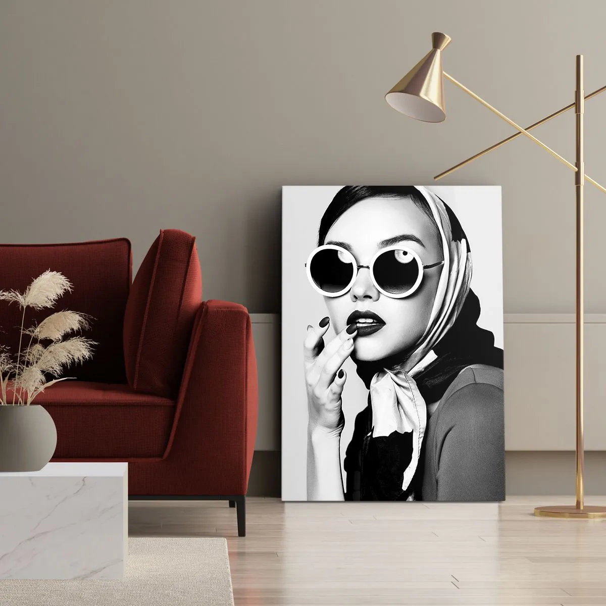 Obraz na plátne - Pozdravy zo 60. rokov - 55x100 cm