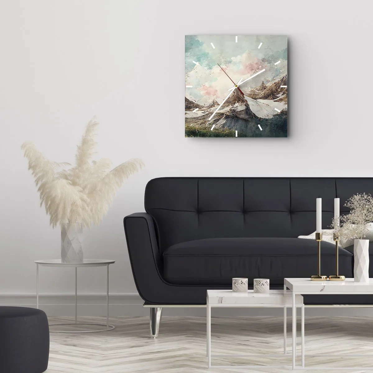 Nástenné hodiny - Skalné čepele - 40x40 cm