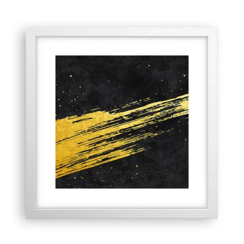 Plagát v bielom ráme - Skok do hyperpriestoru - 30x30 cm