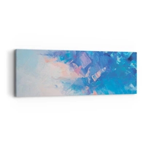 Obraz na plátne - Zimná abstrakcia - 90x30 cm