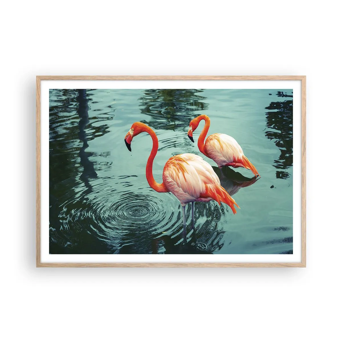 Plagát v ráme zo svetlého duba - Teraz sme v móde - 100x70 cm