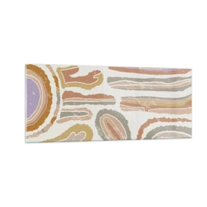 Obraz na skle - Farebné prierezy - 100x40 cm