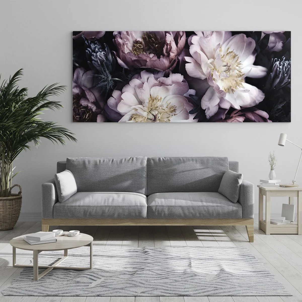 Obraz na skle - Kytica v starom štýle - 120x50 cm