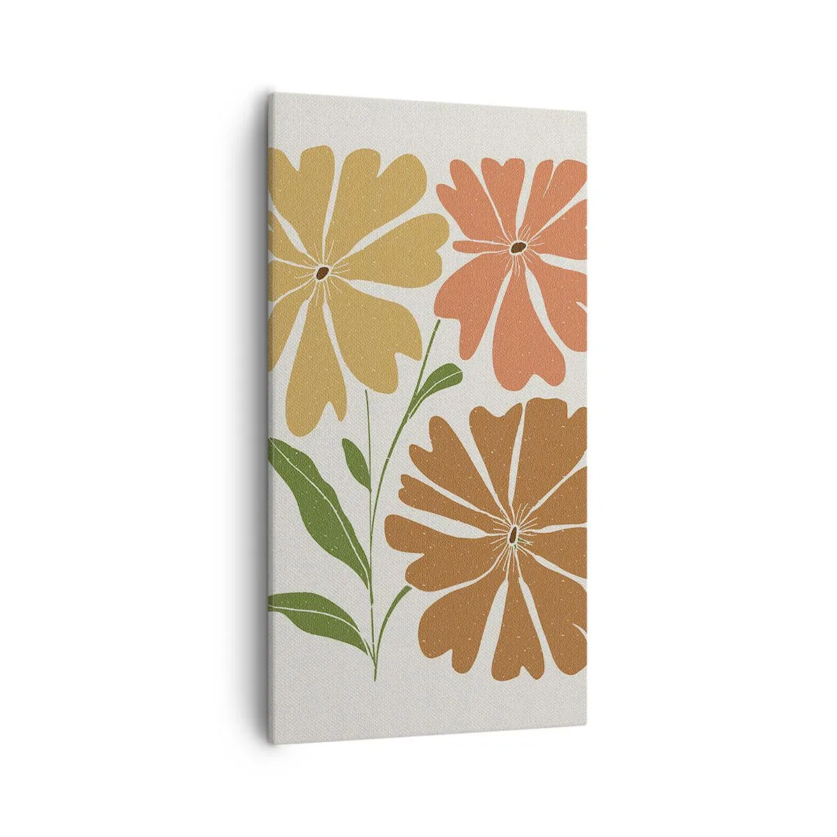 Obraz na plátne - Príroda a geometria - 55x100 cm