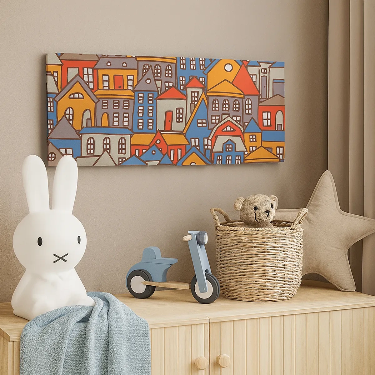 Obraz na plátne - Za domom dom - 30x30 cm