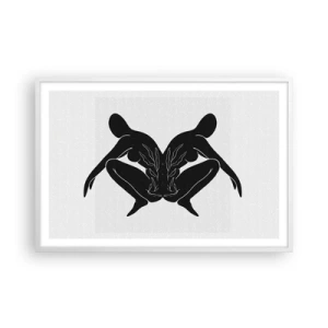 Plagát v bielom ráme - Spoločná duša - 91x61 cm