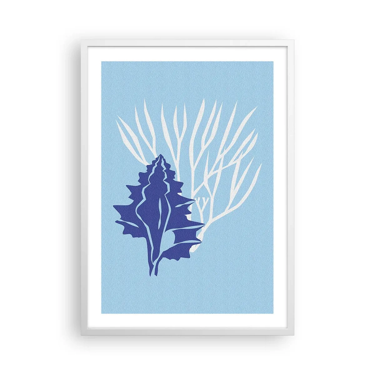Plagát v bielom ráme - Listové formy - 50x70 cm