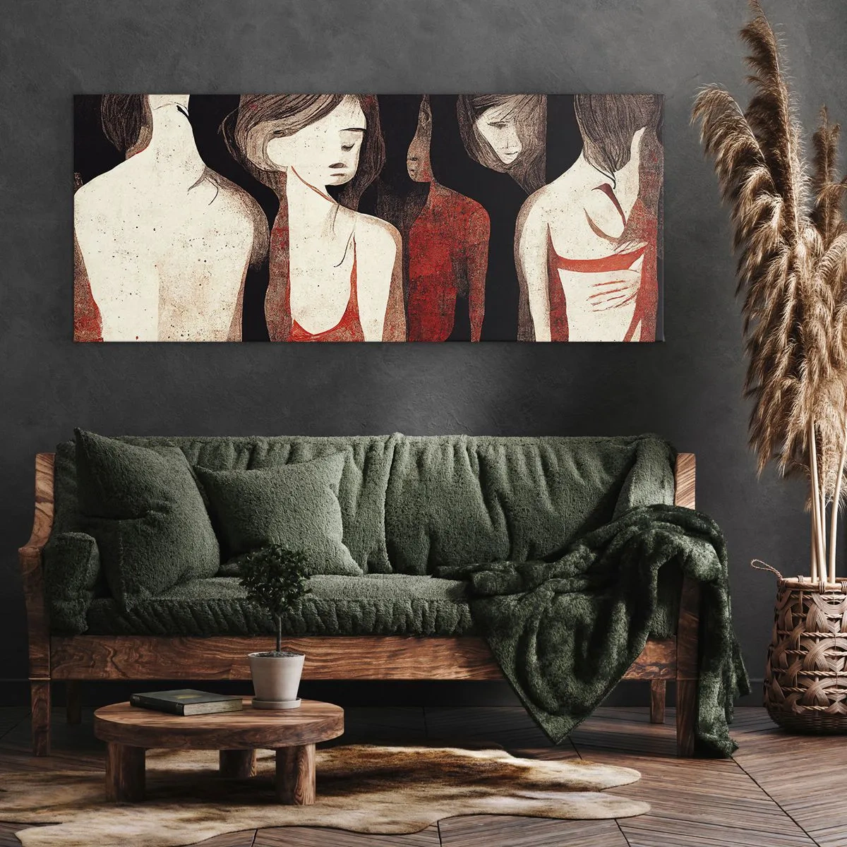 Obraz na plátne - Madony z temnoty - 140x50 cm