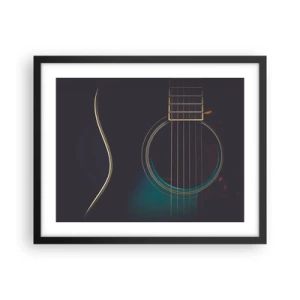 Plagát v čiernom ráme - Okamih, než to zaznie - 50x40 cm
