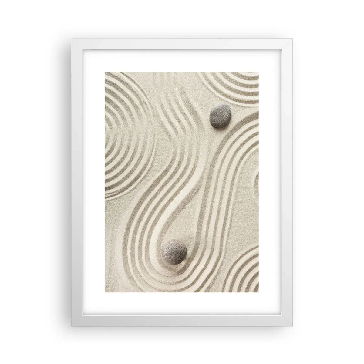 Plagát v bielom ráme - Dotyk tepla - 30x40 cm