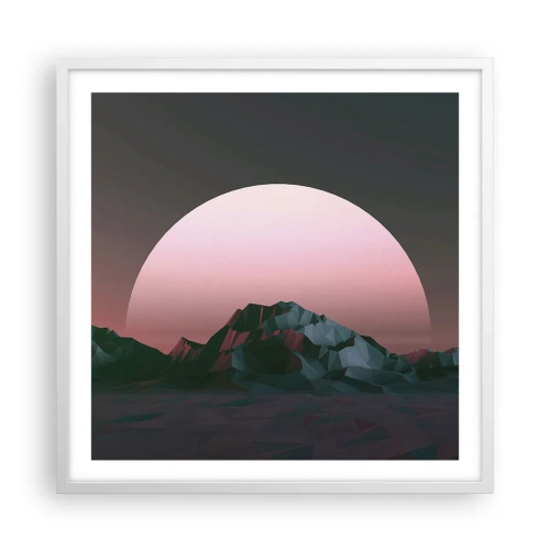 Plagát v bielom ráme - V susednej galaxii - 60x60 cm