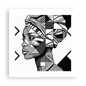 Plagát - Etnický portrét - 40x40 cm