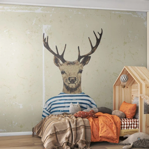 Fototapeta Premium Canvas - Pretože mám rád pruhované košele! - Abstrakcia, Jeleň, Kus - 250x175 cm