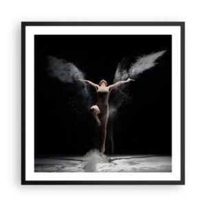 Plagát v čiernom ráme - Elfovia existujú - 60x60 cm