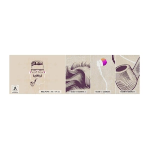 Vzorka fototapety Premium Canvas - Skutočný muž? - Muž, Abstrakcia, Rúra - 100x30 cm