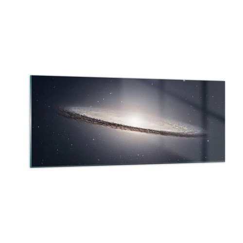 Obraz na skle - Kedysi dávno v jednej preďalekej galaxii… - 100x40 cm