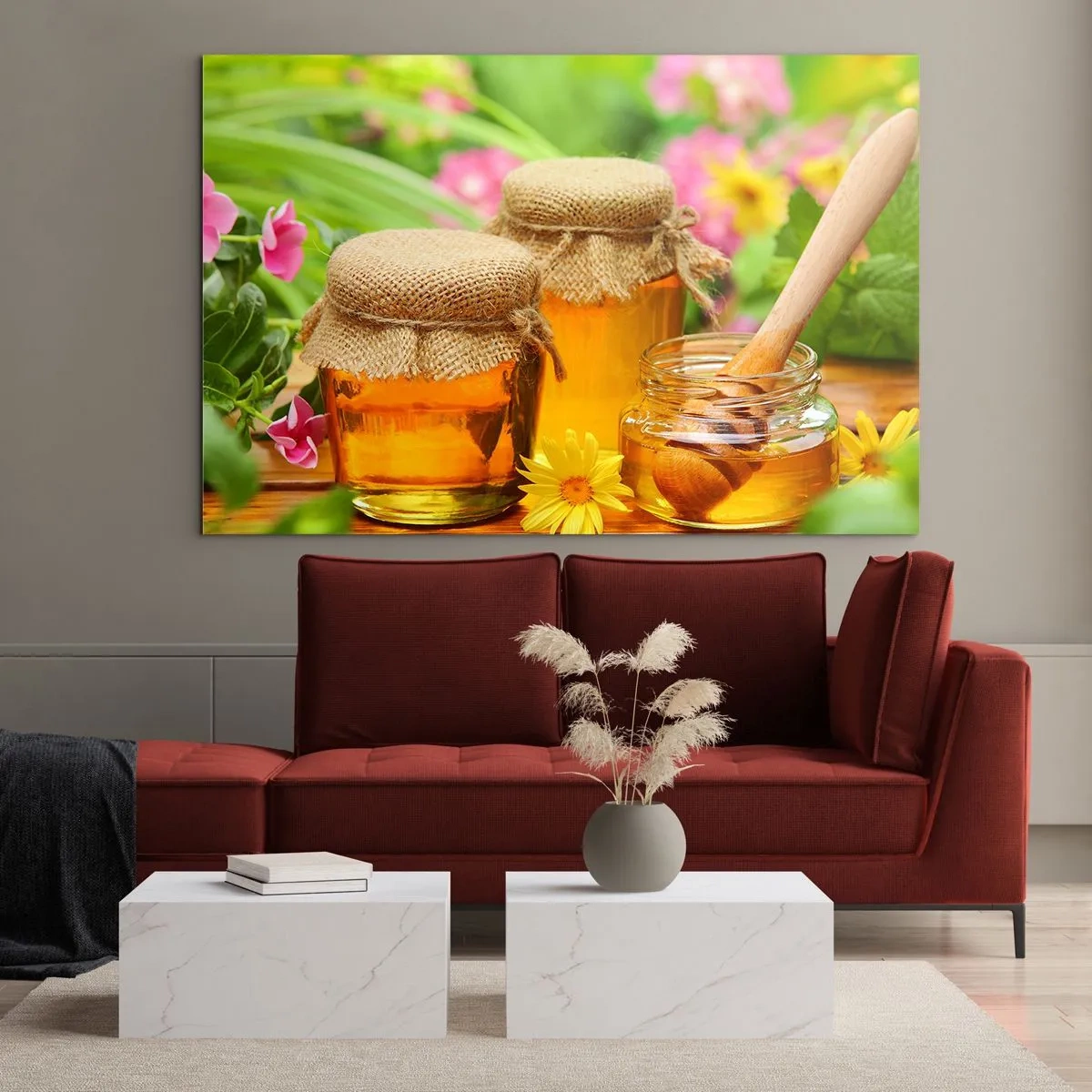 Obraz na skle - Sladko a kvetinovo - 120x80 cm